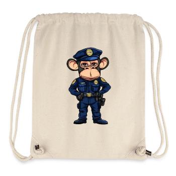 Monkey Police - Stanley/Stella Recycled Gym Bag - natural - Front