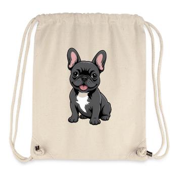French Bulldog - Stanley/Stella Recycled Gym Bag - natural - Front