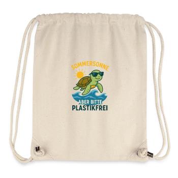 Sommersonne - aber bitte Plastikfrei - Stanley/Stella recycelter Gym Bag - Naturweiß - Vorne