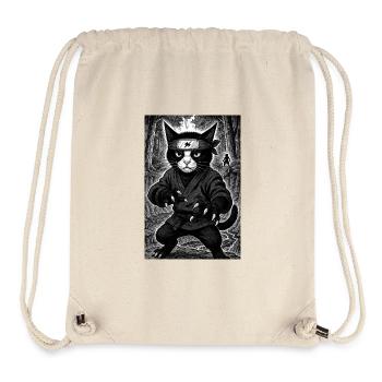 Lokinja dunkel - Stanley/Stella recycelter Gym Bag - Naturweiß - Vorne
