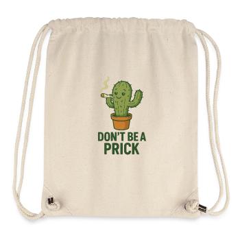 Kaktus mit Zigarre – Spruch - Stanley/Stella recycelter Gym Bag - Naturweiß - Vorne