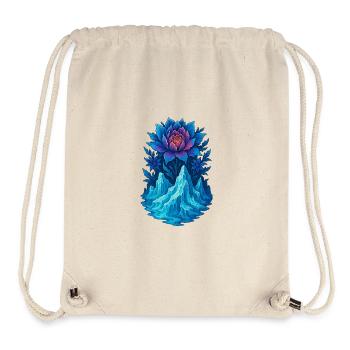 Floraison glaciaire - Sac à cordon recyclé Stanley/Stella - blanc naturel - Devant