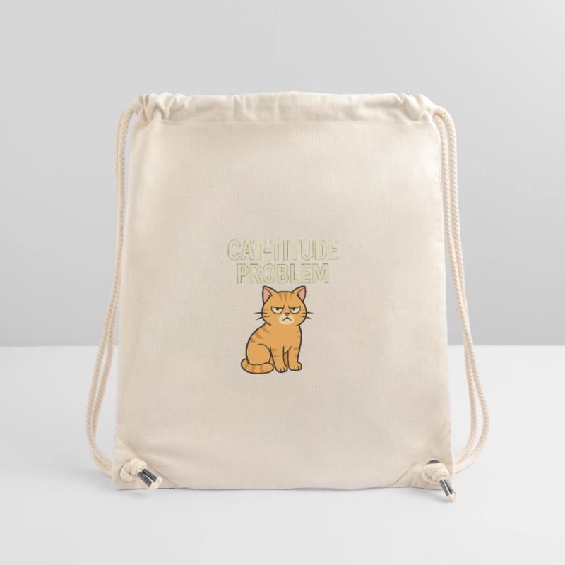Catitude probleem Grumpy Kat Meme Stanley/Stella Recycled Gym Bag