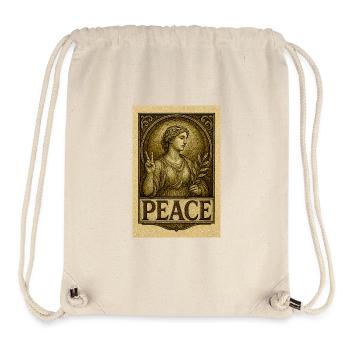 Symbolic Peace and Serenity Illustration - Stanley/Stella Recycled Gym Bag - natural - Front