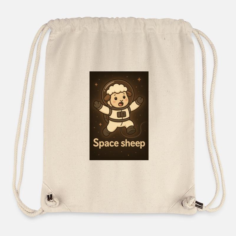 Space sheep - Sac à cordon recyclé Stanley/Stella - blanc naturel
