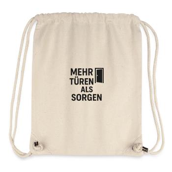 Mehr Türen als Sorgen - Stanley/Stella recycelter Gym Bag - Naturweiß - Vorne