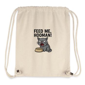 Füttere mich, HOOMAN! - Stanley/Stella recycelter Gym Bag - Naturweiß - Vorne