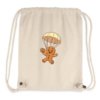 Mannele Gingerbread Cake with Parachute - Stanley/Stella Recycled Gym Bag - natural - Front