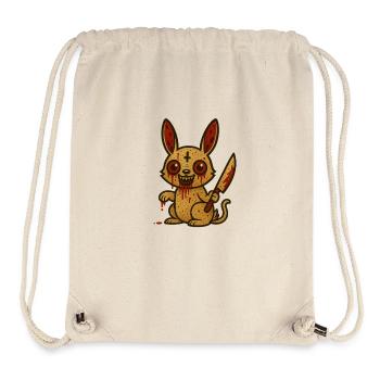 Lapin Sanglant Illustration - Sac à cordon recyclé Stanley/Stella - blanc naturel - Devant