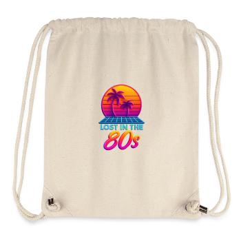 Neon 80er Retro Sonnenuntergang - Stanley/Stella recycelter Gym Bag - Naturweiß - Vorne