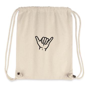 Mystical Forest Sunset Illustration - Stanley/Stella Recycled Gym Bag - natural - Front