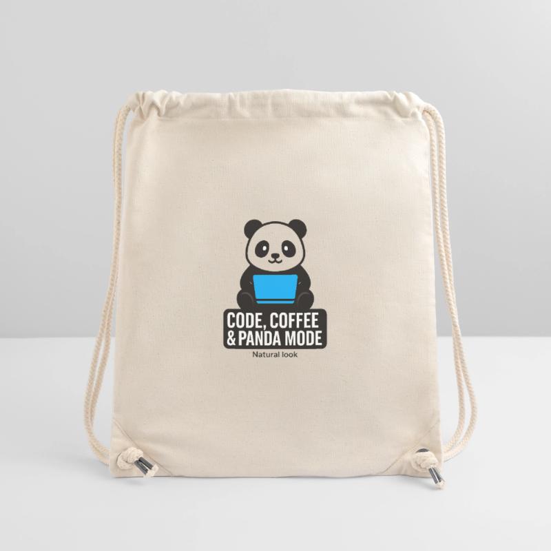 Code, Coffee &amp; Panda Style Stanley/Stella Recycled Gym Bag