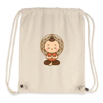 Meditation vor Lebensblume  - Stanley/Stella recycelter Gym Bag - Naturweiß - Vorne