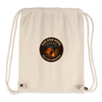 Fünf-Sterne-Hotel - Stanley/Stella recycelter Gym Bag - Naturweiß - Vorne