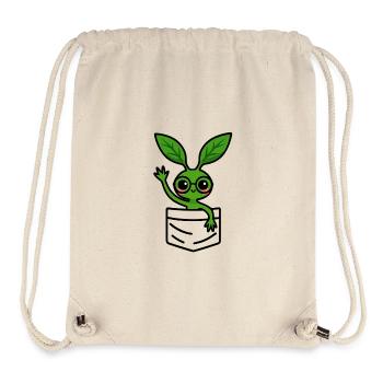 Green Bowtruckle with glasses – friendly - Stanley/Stella Recycled Gym Bag - natural - Front
