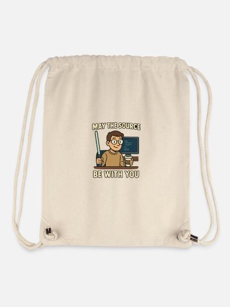 May The Source Be With You - Stanley/Stella Recycled Gym Bag - natural