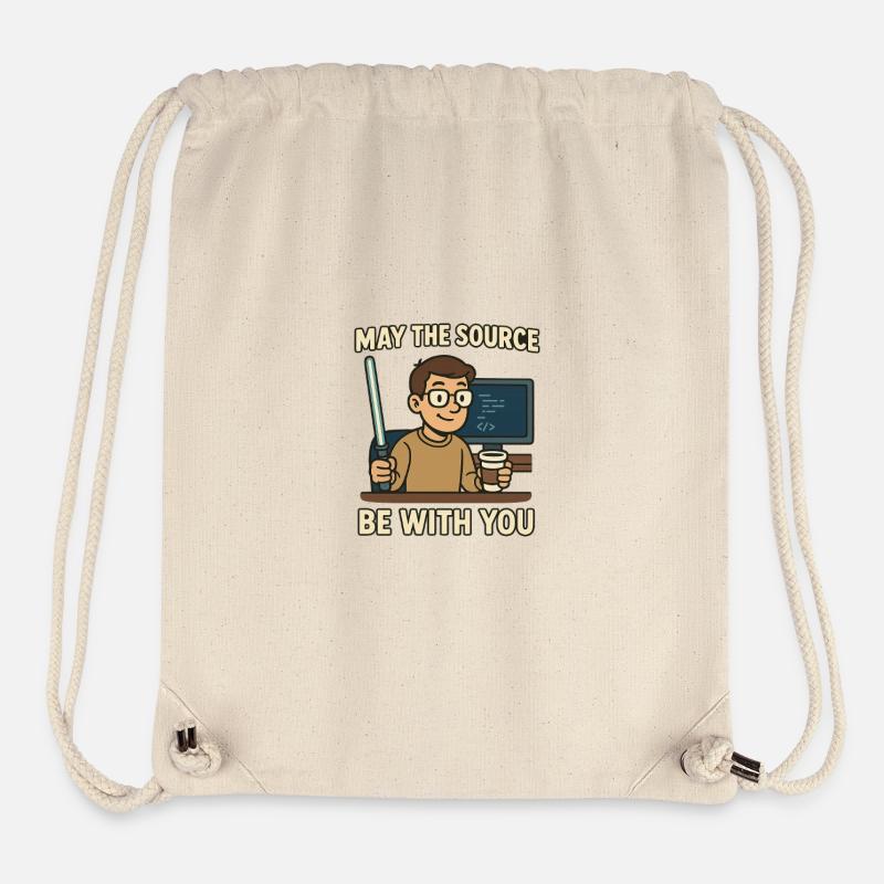 May The Source Be With You - Stanley/Stella recycelter Gym Bag - Naturweiß