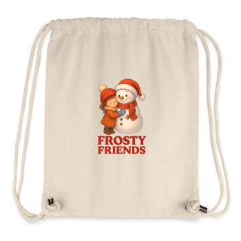 Frosty Friends Winter Warmth - Stanley/Stella Recycled Gym Bag - natural - Front