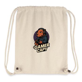 Gamer Capy – Cute Capybara Gamer 🎮
 - Stanley/Stella recycelter Gym Bag - Naturweiß - Vorne