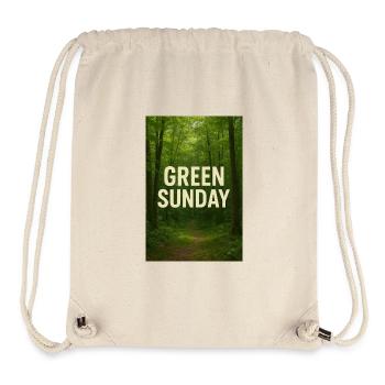 Grüner Sonntag im Wald - Stanley/Stella recycelter Gym Bag - Naturweiß - Vorne
