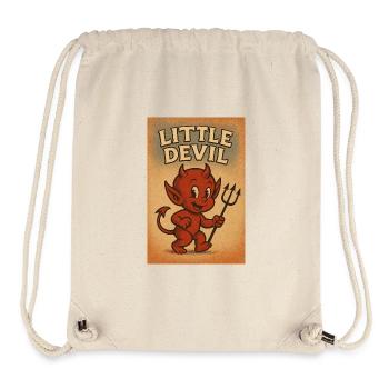 Petit diable - Sac à cordon recyclé Stanley/Stella - blanc naturel - Devant