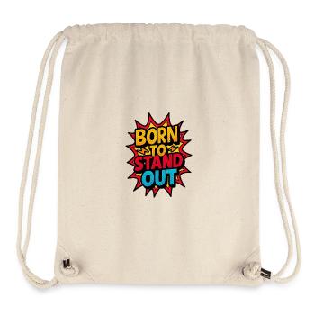 Born To Stechen: Comic Burst - Stanley/Stella recycelter Gym Bag - Naturweiß - Vorne