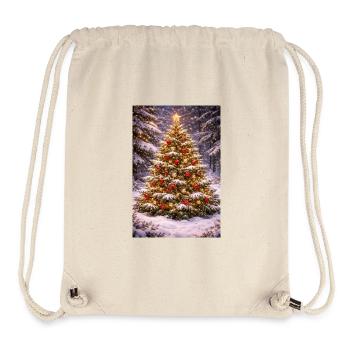 Winterzauber Baumdeko - Stanley/Stella recycelter Gym Bag - Naturweiß - Vorne