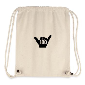 Championnat du monde de fléchettes style 180 Shaka pour les amateurs de fléchettes - Sac à cordon recyclé Stanley/Stella - blanc naturel - Devant