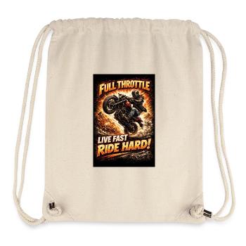Full throttle: Motorcycle Fire - Stanley/Stella Recycled Gym Bag - natural - Front