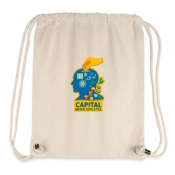 Capital Sparks Knowledge - Stanley/Stella Recycled Gym Bag - natural - Front