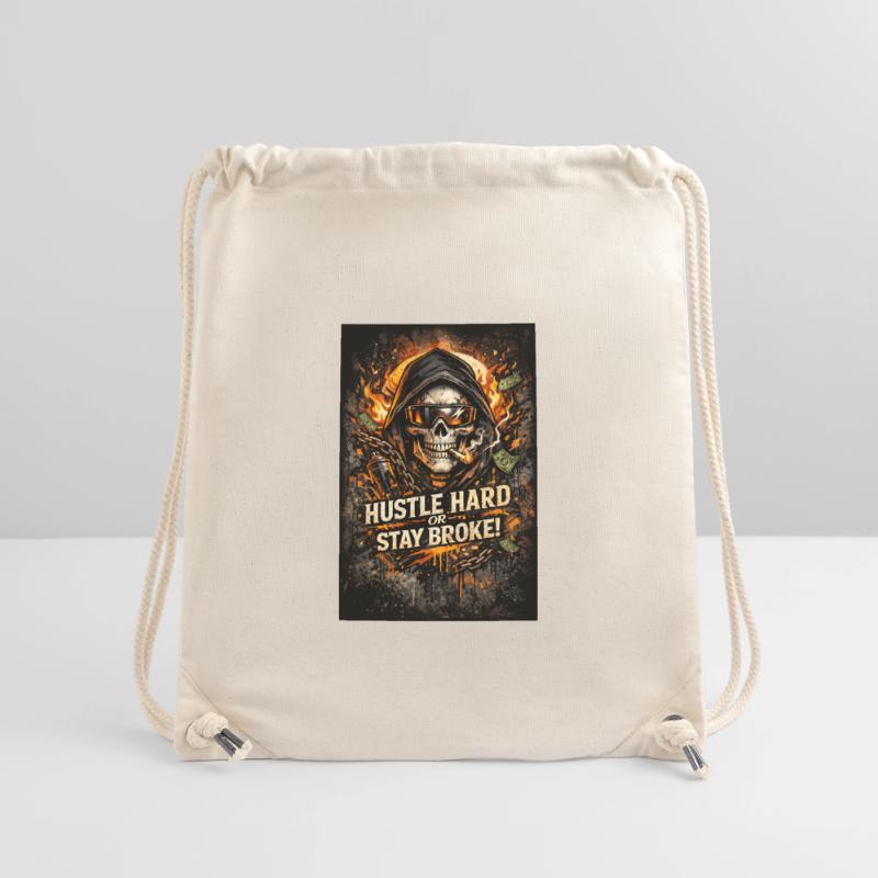 Hustle Hard oder Stay Broke Stanley/Stella recycelter Gym Bag