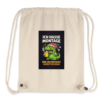 Montagehasser Dino Zeitreisender - Stanley/Stella recycelter Gym Bag - Naturweiß - Vorne