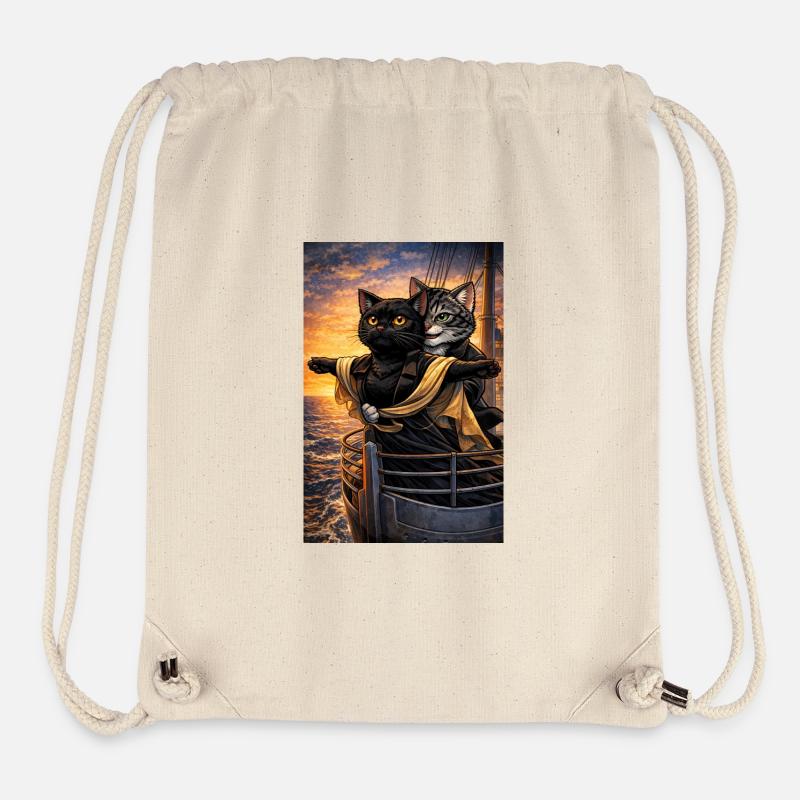 TitaniCatz - Stanley/Stella recycelter Gym Bag - Naturweiß