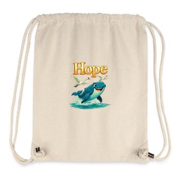 Hoffnung am Meer Wal - Stanley/Stella recycelter Gym Bag - Naturweiß - Vorne