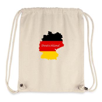 Allemagne Deutschland - Sac à cordon recyclé Stanley/Stella - blanc naturel - Devant