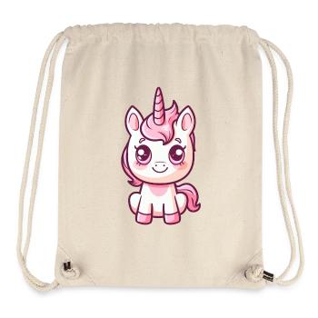 Licorne, créature magique et féérique - Sac à cordon recyclé Stanley/Stella - blanc naturel - Devant