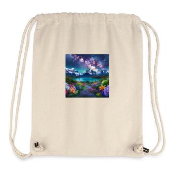 Starry Night on Alpine Garden N°3 - Stanley/Stella Recycled Gym Bag - natural - Front