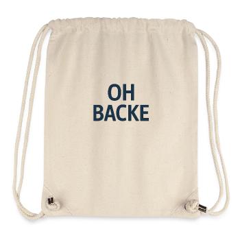Oh Backe - Stanley/Stella recycelter Gym Bag - Naturweiß - Vorne