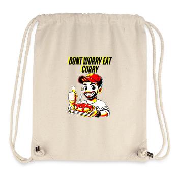 L’amour du curry et tout ira bien - Sac à cordon recyclé Stanley/Stella - blanc naturel - Devant