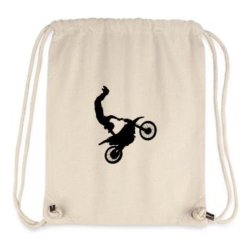 Motocross stunt driver - Stanley/Stella Recycled Gym Bag - natural - Front