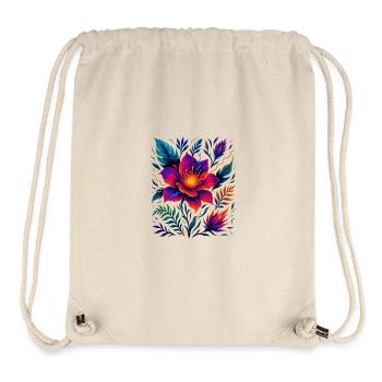 Floraison électrique - Sac à cordon recyclé Stanley/Stella - blanc naturel - Devant