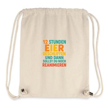 12 Stunden dienst - Stanley/Stella recycelter Gym Bag - Naturweiß - Vorne