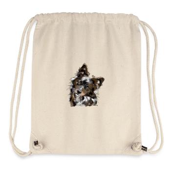 Australian Shepherd - Stanley/Stella recycelter Gym Bag - Naturweiß - Vorne