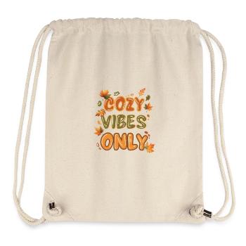 Cozy Vibes Herbst - Stanley/Stella recycelter Gym Bag - Naturweiß - Vorne
