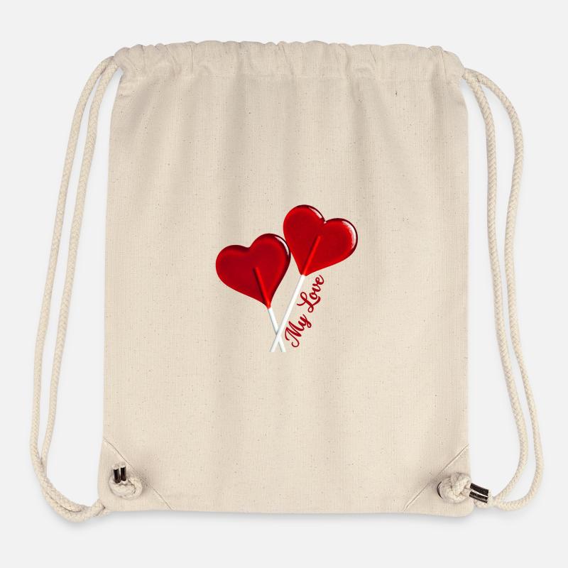 My Love Declaration - Stanley/Stella Recycled Gym Bag - natural