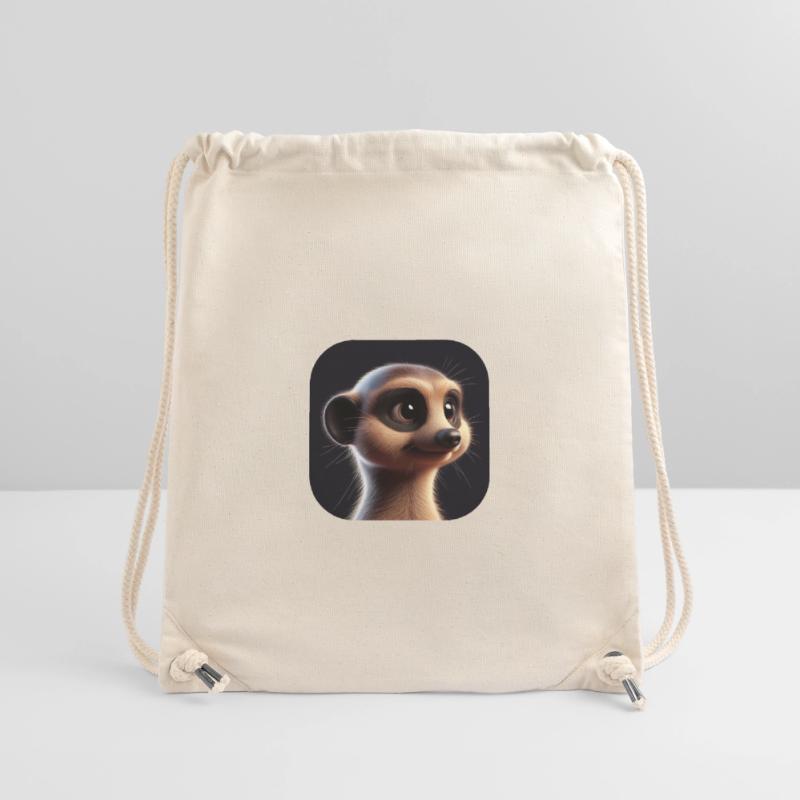 Suricate dans le style d’animation Sac à cordon recyclé Stanley/Stella