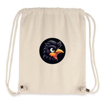 Cooler Rabe im Comic Stil - Stanley/Stella recycelter Gym Bag - Naturweiß - Vorne