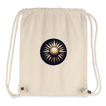 Golden sun with rays galaxy - Stanley/Stella Recycled Gym Bag - natural - Front