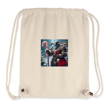 Tauren Weihnachten 1 - Stanley/Stella recycelter Gym Bag - Naturweiß - Vorne