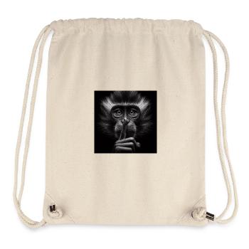 A Silent Monkey - Stanley/Stella Recycled Gym Bag - natural - Front
